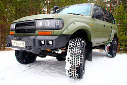 Силовой бампер на Land Cruiser 80