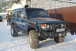 Силовой бампер на Land Cruiser 76