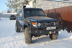Силовой бампер на Land Cruiser 76