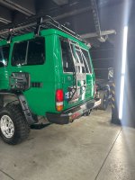 Силовой бампер задний для Toyota Land Cruiser 76, 78, Prado 78