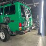 Силовой бампер задний для Toyota Land Cruiser 76, 78, Prado 78