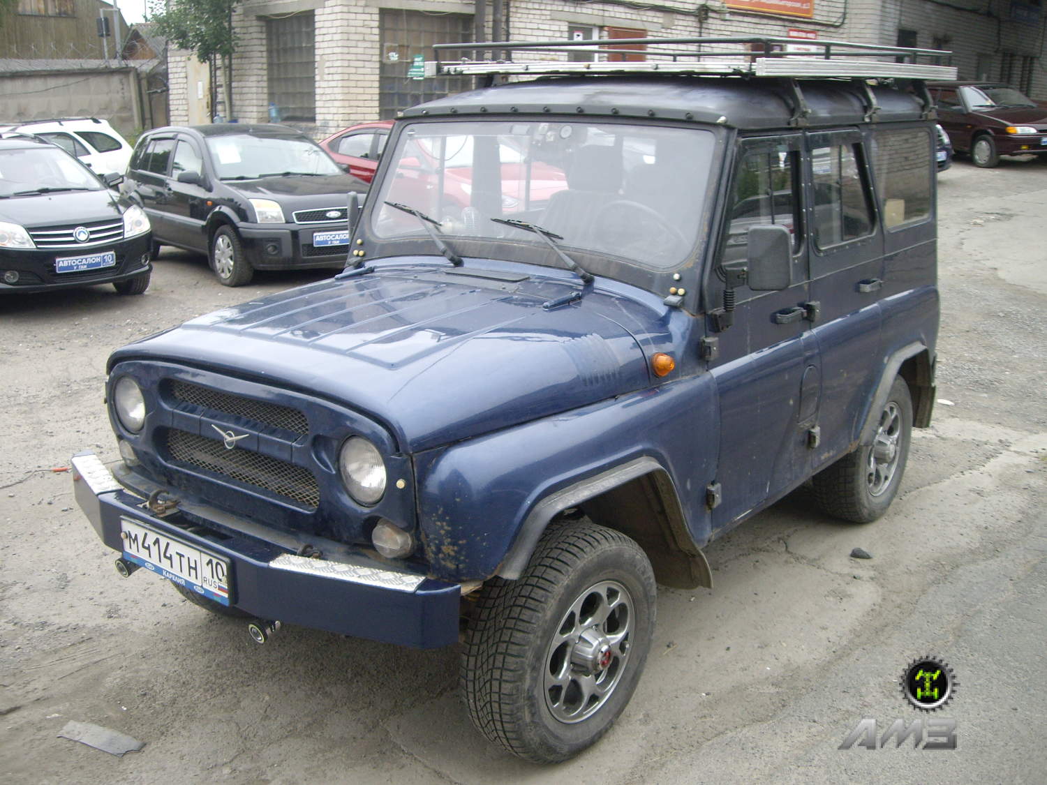 Бампер передний УАЗ 469,3151, Хантер с площадкой под лебедку «ЛЕСНИК»