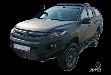 Силовой бампер передний Mitsubishi L200 5 рестайлинг (после 2018 года) (серия Рино)