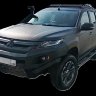 Силовой бампер для Mitsubishi L200 5  поколение рестайлинг (2018, 2019, 2020, 2021, 2022, 2023, 2024)