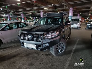 Силовой бампер передний для Toyota Land Cruiser Prado 150 рест 3 2021 год (серия Рино)