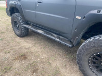 Силовые пороги листовые цельногнутые Nissan Patrol Y61